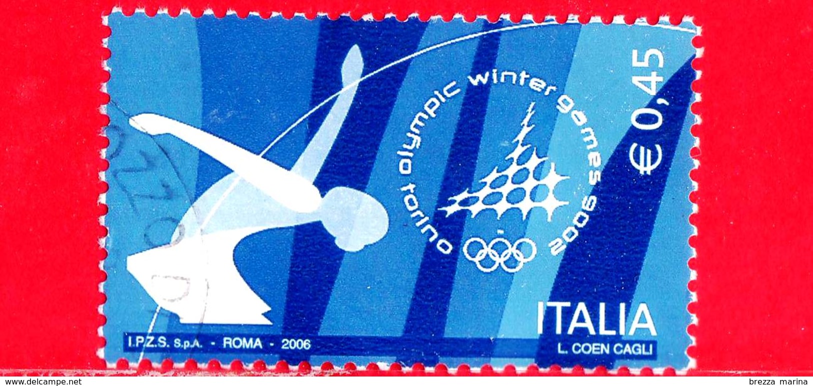 ITALIA - Usato - 2006 - Giochi Olimpici Invernali Torino 2006 - 0,45 - Pattinaggio Artistico - 2001-10: Usati