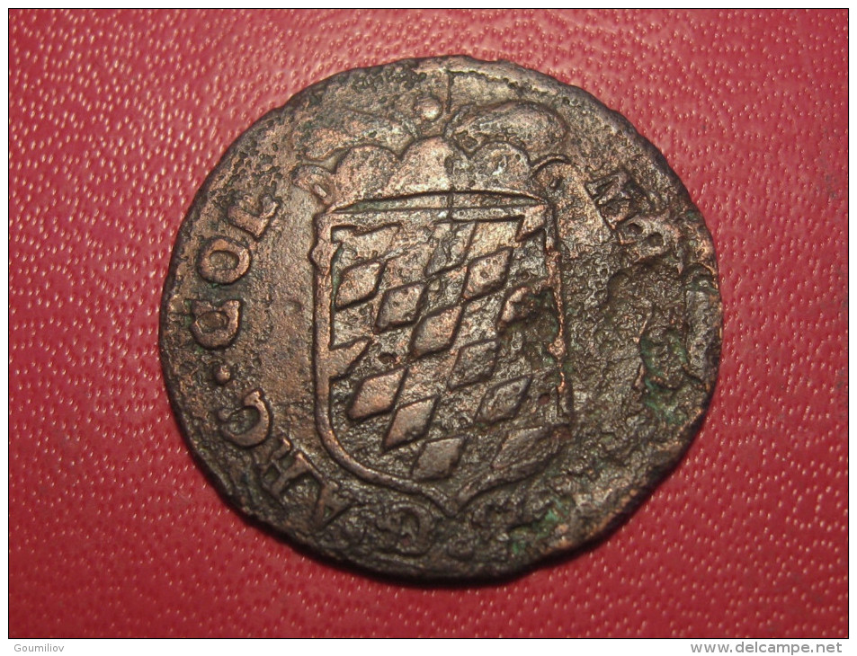 7572 Liege - Maximilien-Henri De Bavière (1621-1688) - Liard (DGS 1109) Variation 1, Coin Alignment - Andere & Zonder Classificatie
