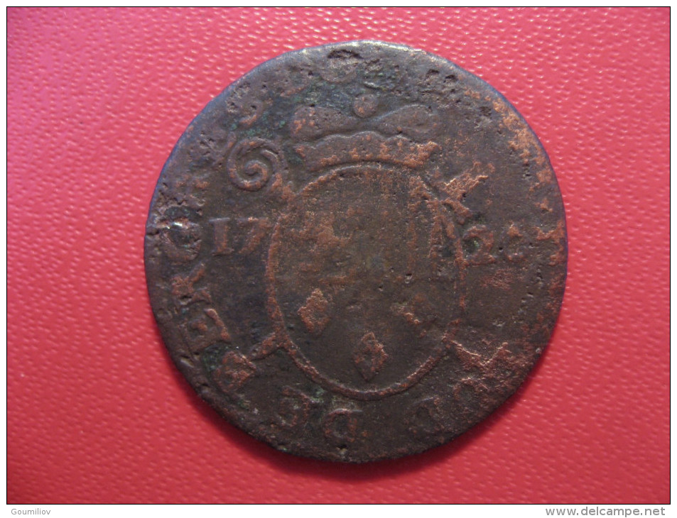 8009 Liege - George Louis (1662-1743) - Liard 1726 - Andere & Zonder Classificatie