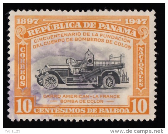 PANAMA - Scott #359 Colon Fire Brigade, 50th Anniversary / Used Stamp - Panama