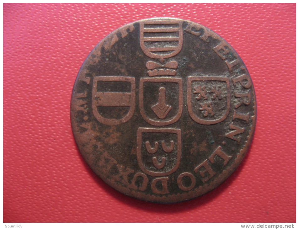 8019 Liege - George Louis (1662-1743) - Liard 1726 - Andere & Zonder Classificatie