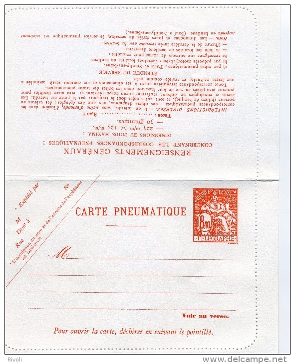 FRANCE Entier Postal 2623 CLPP Type Chaplain ** MNH - Pneumatische Post