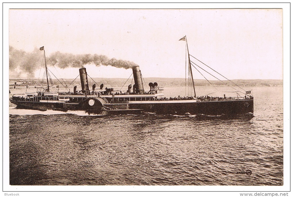 RB 1069 - Early Real Photo Postcard - Paddlesteamer Ship Boat - Steamers