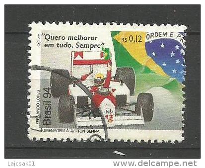 Cf Brazil 1994. HOMENAGEM A AYRTON SENNA Used Single Stamp - Usados