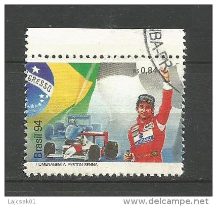 Cf Brazil 1994. HOMENAGEM A AYRTON SENNA Used Single Stamp - Gebraucht