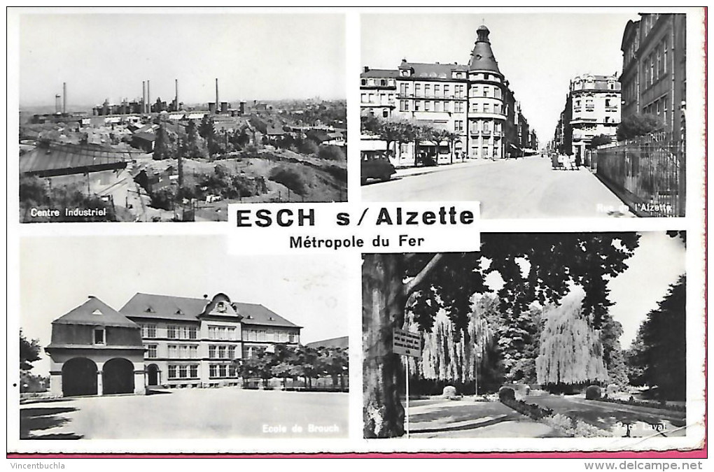 Esch Sur Alzette Carte Multivues Métropole Du Fer Centre Industriel Rue De L'Alzette, Ecole De Brouch Parc Laval - Esch-sur-Alzette