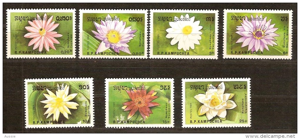 Kampuchea 1989 Yvertnr. 863A-63G *** MNH Cote 6,25 Euro Flore Bloemen Flowers - Kampuchea