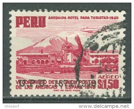 PERU - AEREO 1951: YT PA 91, O - FREE SHIPPING ABOVE 10 EURO - Peru