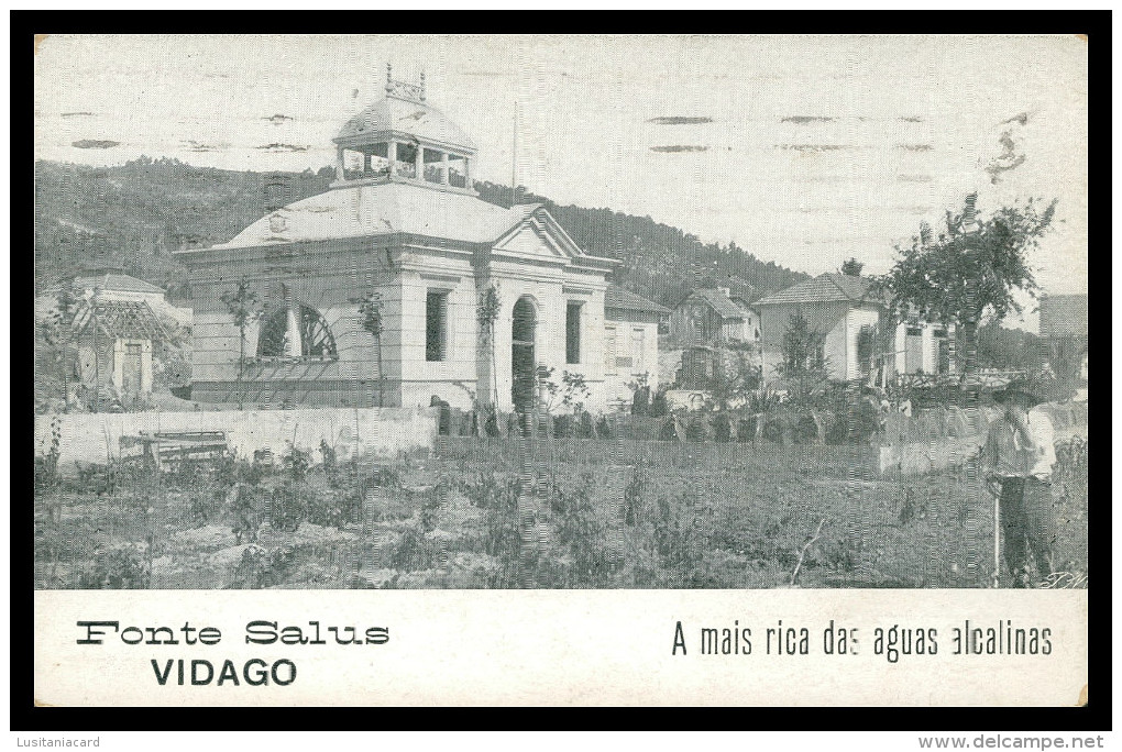 CHAVES - VIDAGO -CHAFARIZES E FONTES- Fonte Salus Vidago ( Ed. Typ. A.Com.C. Gloria Nº 6) Carte Postale - Vila Real