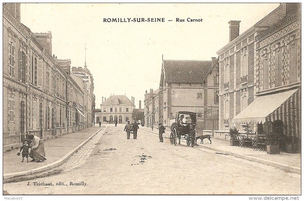 10  AUBE  ROMILLY-SUR-SEINE  Rue Carnot  Réf N° 16 - Romilly-sur-Seine