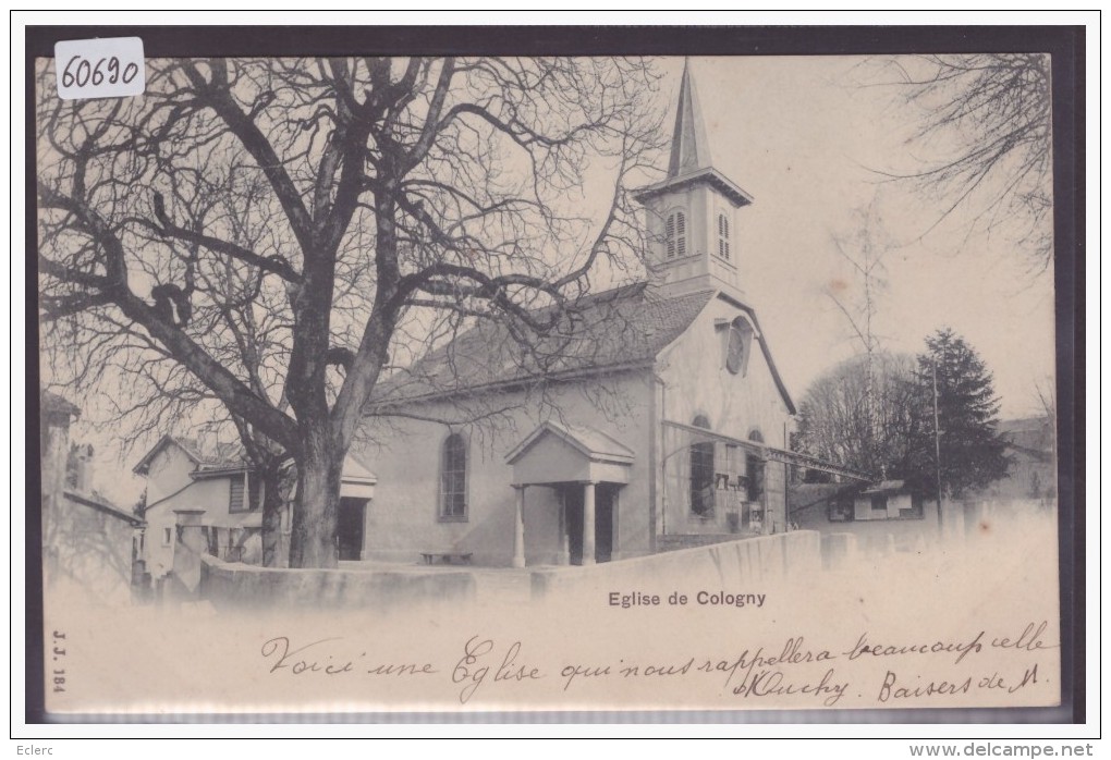 COLOGNY - L'EGLISE - TB - Cologny