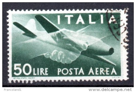 1945/46 Repubblica Aerea Democratica N.132 TIMBRAT0 Used Firmato Chiavarello - Airmail