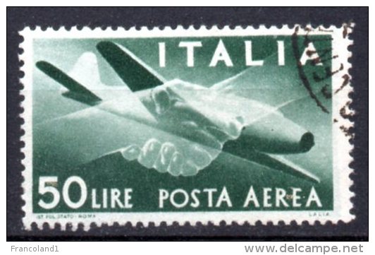 1945/46 Repubblica Aerea Democratica N.132 TIMBRAT0 Used Firmato Chiavarello - Luchtpost