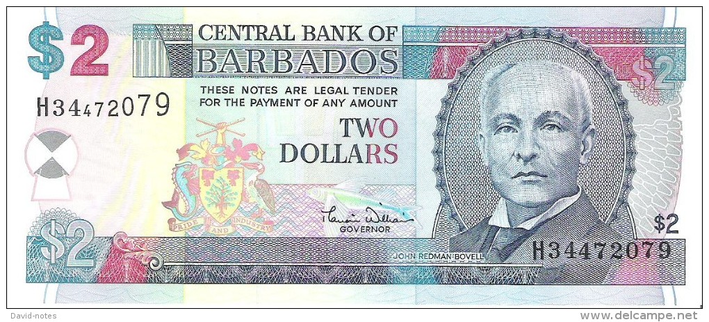 Barbados - Pick 60 - 2 Dollars 2000 - Unc - Barbados