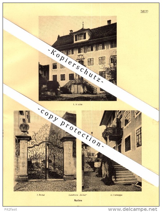 Photographien / Ansichten , 1927 , Meilen , Prospekt , Architektur , Fotos !!! - Meilen