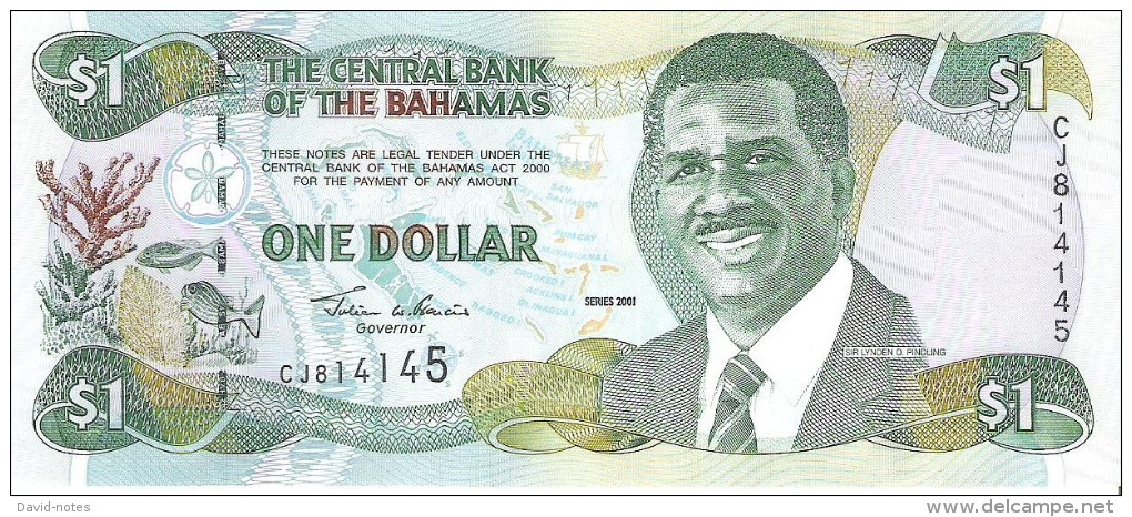 Bahamas - Pick 69 - 1 Dollar 2001 - Unc - Bahamas