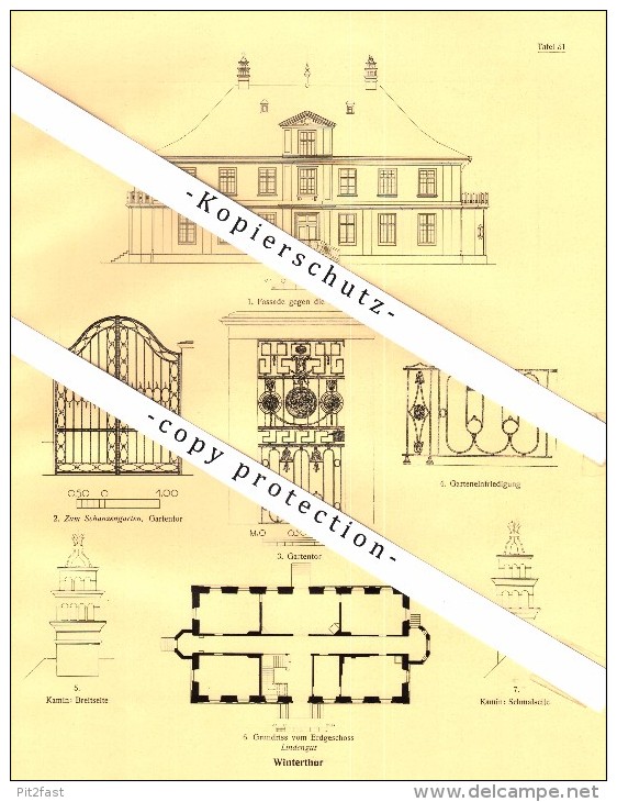 Photographien / Ansichten , 1927 , Küsnacht , Uetikon , Winterthur , Prospekt , Architektur , Fotos !!! - Küsnacht