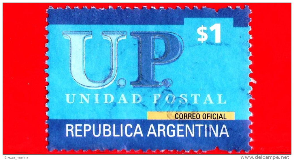ARGENTINA - Usato - 2002 - U.P. - Unione Postale - Unidad Postal - 1 $ - Usati
