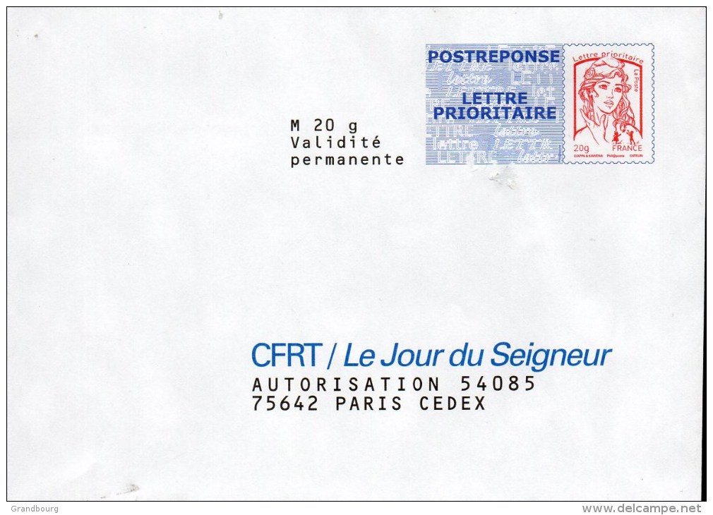 2- FRANCE Enveloppe Réponse CFRT - Listos Para Enviar: Respuesta /Ciappa-Kavena