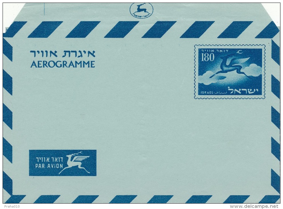 K3768 - Israel (19xx) Aerogramm (180) - Poste Aérienne