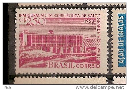 Brazil * & Hydropower Opening Of Salto Grande, Sao Paulo 1958 (648) - Fabbriche E Imprese