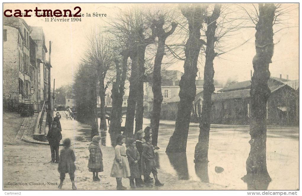 NIORT LA CRUE DE LA SEVRE 11 FEVRIER 1904 INONDATIONS 79 - Niort