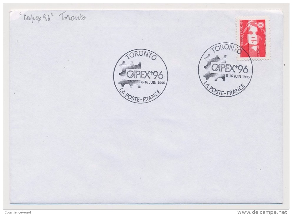 FRANCE - "TORONTO CAPEX 96 La Poste France" - (Présence De La France Aux Expos Philatéliques Internationales) 1996 - Briefmarkenausstellungen