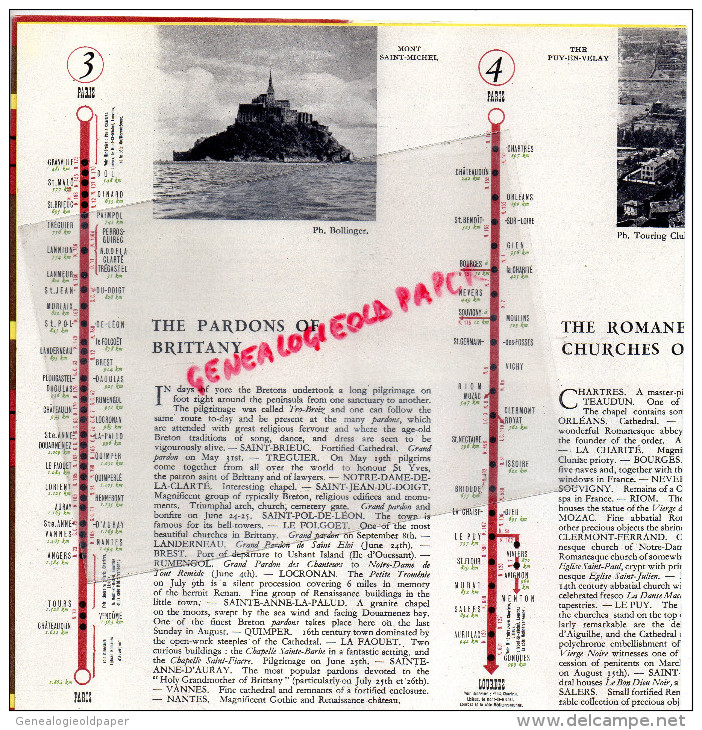 75- PARIS- SANCTUARIES PILGRIMAGES- E. LANCASTER- CHARTRES-LISIEUX-SAINT MICHEL-LOURDES-PARAY LE MONIAL-VEZELAY- - Dépliants Touristiques
