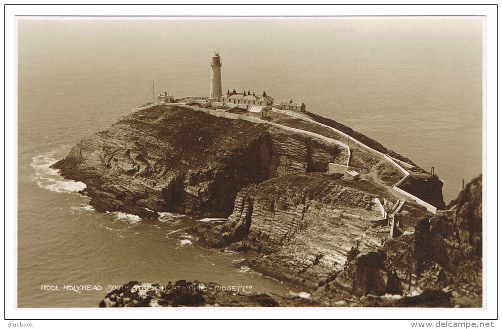 RB 1070 - Judges Real Photo Postcard - Holyhead South Stack Lighthouse - Anglesey Wales - Anglesey