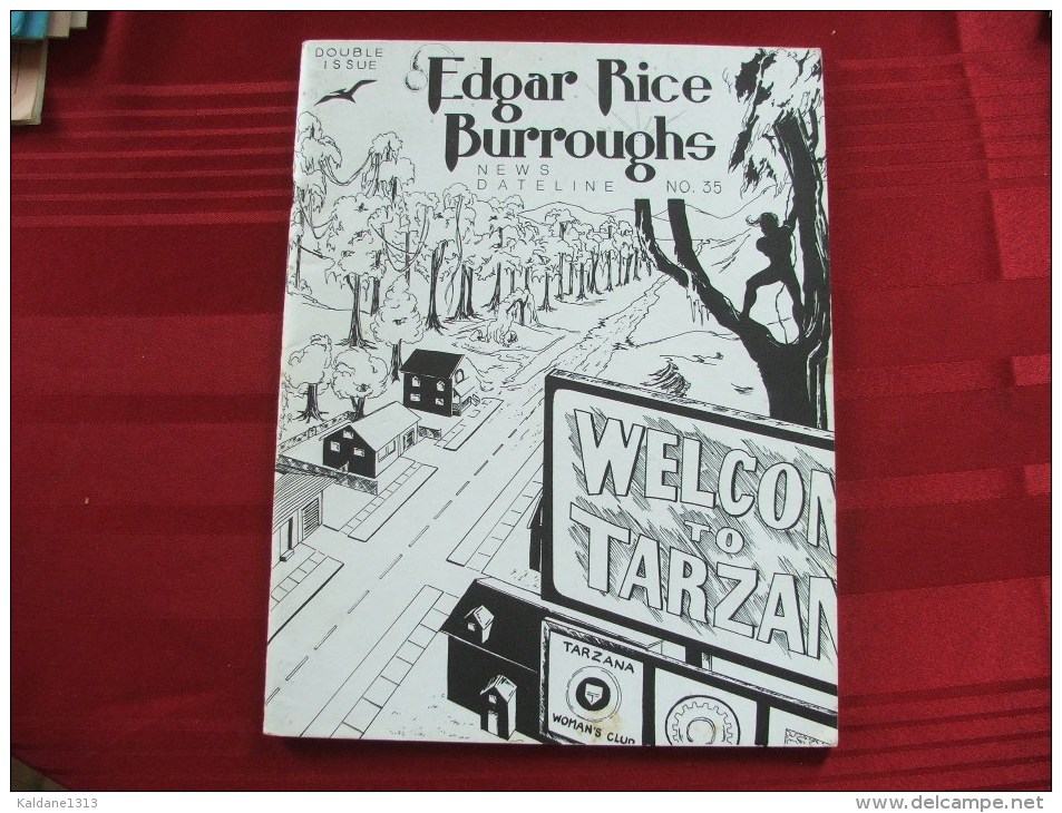 Tarzan John Carter Edgar Rice Burroughs Fanzine News Dateline N° 35 Aout 1989 - Sonstige & Ohne Zuordnung