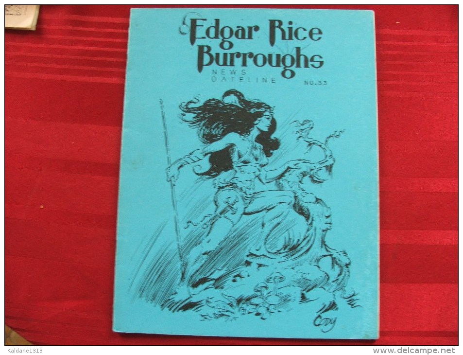 Tarzan John Carter Edgar Rice Burroughs Fanzine News Dateline N° 33 Novembre 1988 - Sonstige & Ohne Zuordnung