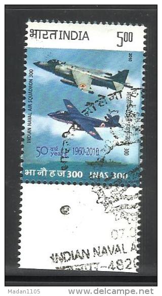 INDIA, 2010, FIRST DAY CANCELLED, Indian Naval Air Squadron 300, INAS, Aircraft, Aeroplane, 1 V - Gebruikt