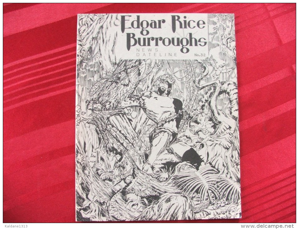 Tarzan John Carter Edgar Rice Burroughs Fanzine News Dateline N° 32 Novembre 1988 - Otros & Sin Clasificación