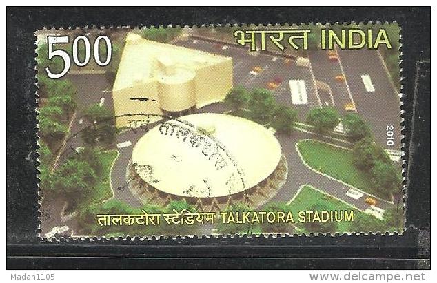 INDIA, 2010, FIRST DAY CANCELLED,  XIX Commonwealth Games, Stadium, Stadiums Of India,Talkatora Stadium (Boxing),1 V - Gebruikt