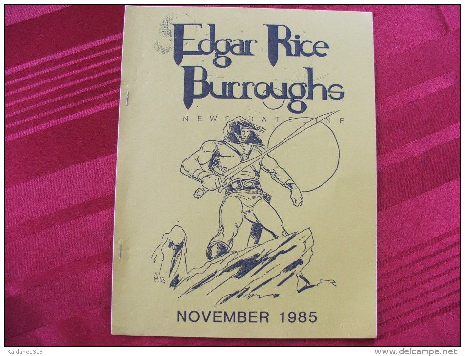 Tarzan John Carter Edgar Rice Burroughs Fanzine News Dateline N° 20 - Autres & Non Classés