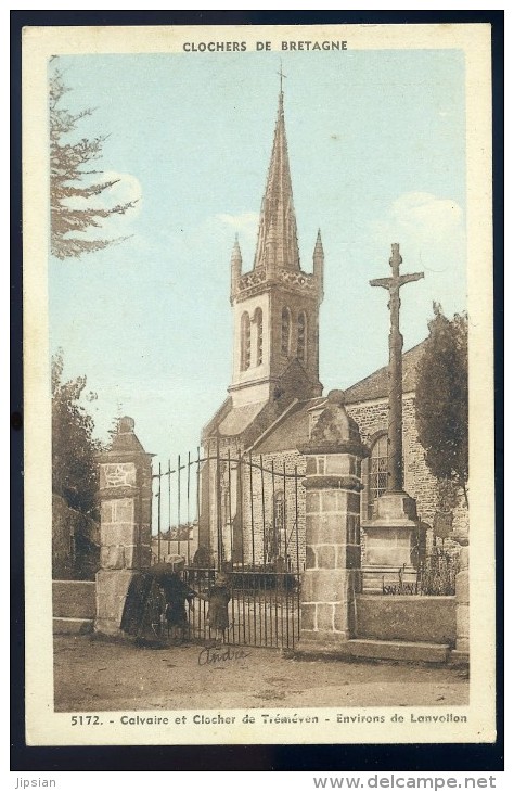 Cpa Du 22  Tréméven Calvaire Et Clocher -- Environs De Lanvollon    NOV15 09 - Lanvollon