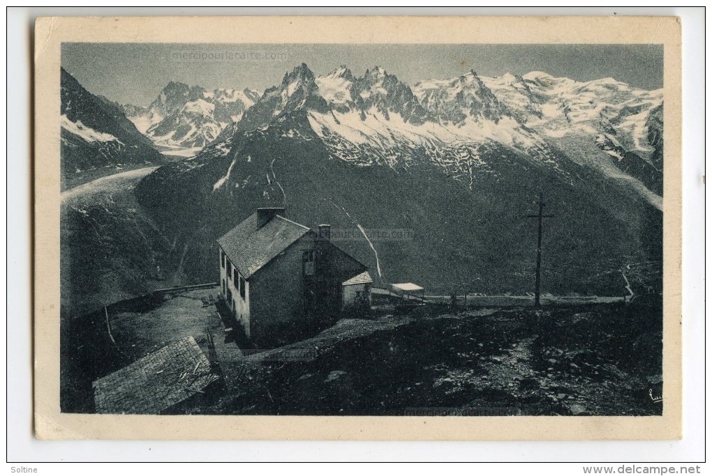 Chamonix - La Chaîne Du Mont-Blanc Vue De La Flégère - écrite Et Timbrée 2 Scans - Chamonix-Mont-Blanc