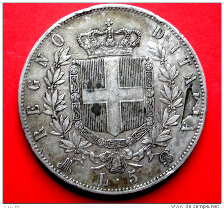 5 Lires 1869 - Victor Emanuel II - 1861-1878 : Victor Emmanuel II