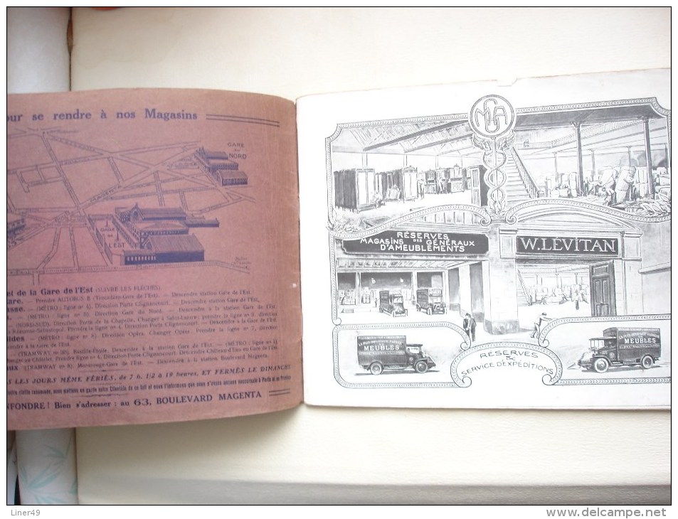 Catalogue 1924 MEUBLES LEVITAN 63 Bd MAGENTA PARIS - 1901-1940