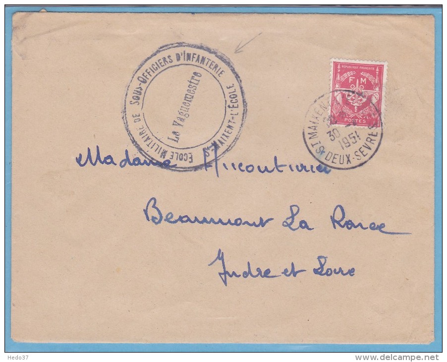 Cachet Militaire - Lettre - Cachets Militaires A Partir De 1900 (hors Guerres)