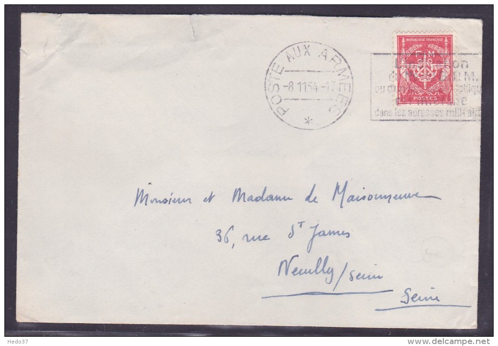 Cachet Militaire - Lettre - Cachets Militaires A Partir De 1900 (hors Guerres)