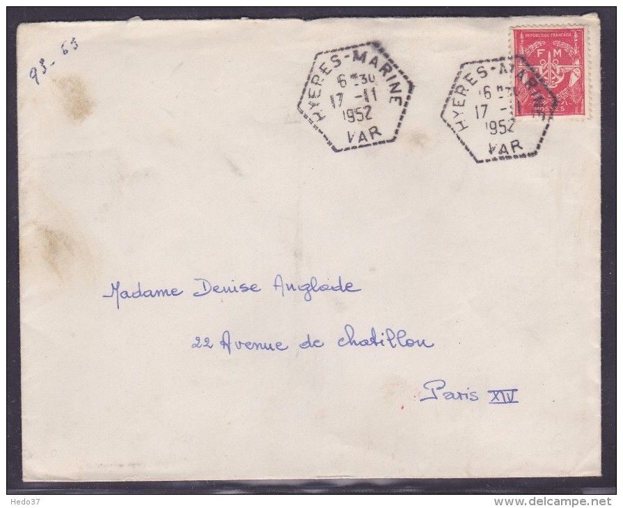 Cachet Militaire - Lettre - Cachets Militaires A Partir De 1900 (hors Guerres)