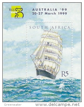 South Africa 1999 Australia '99 / Sailing Ship M/s ** Mnh (26232) - Blokken & Velletjes