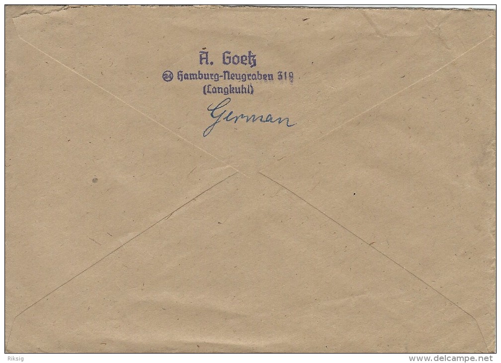 Cover Sent To Denmark  1948.  H-266 - Autres & Non Classés