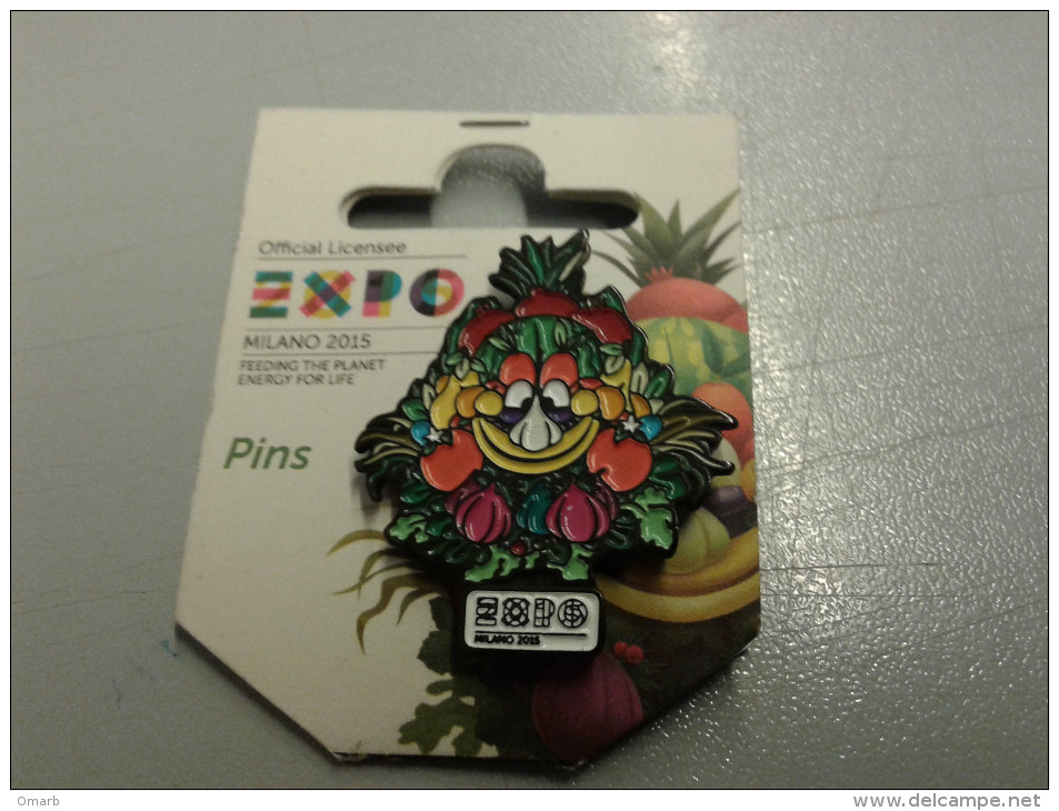 Pin042 Pins Spilla Foody Mascotte, Expo 2015 Milano, International World Exposition Food, Alimentazione, Cibo - Alimentación