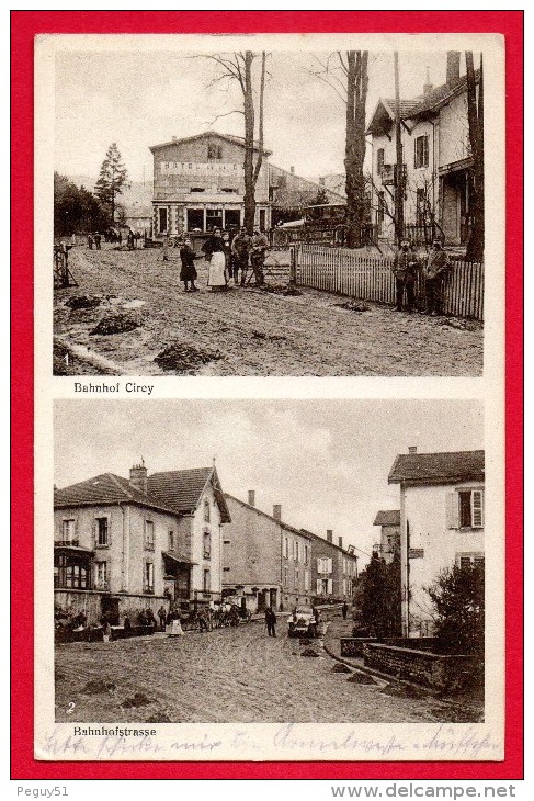 54.Cirey.  Gare. Hôtel De La Gare. Rue De La Gare. Feldpost Der XIX Ersatz Division Juillet 1915 - Cirey Sur Vezouze