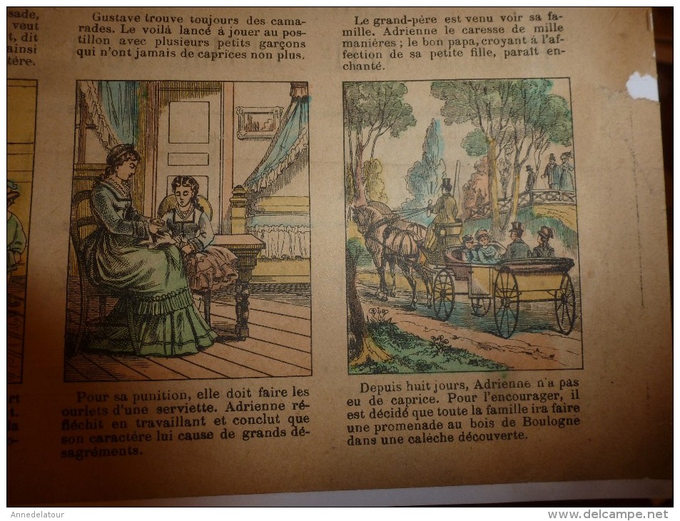 Vers 1900  Imagerie D'Epinal  N° 499   CAPRICE & BON CARACTERE      Imagerie Pellerin - Verzamelingen