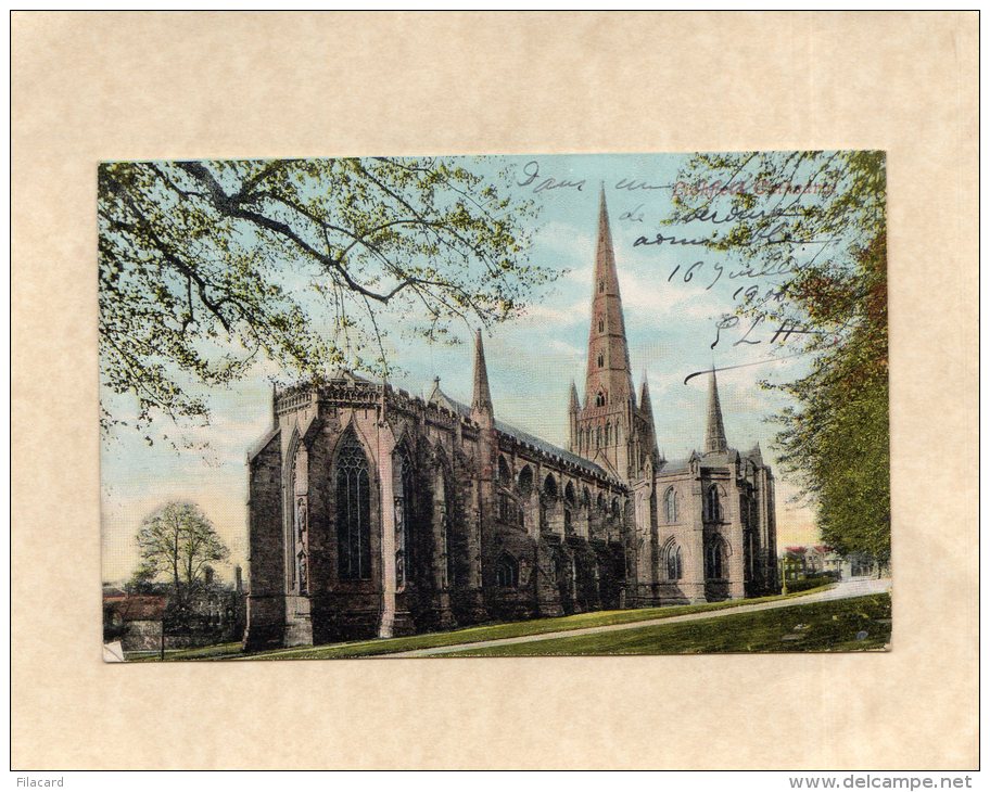 56915    Regno  Unito,  Lichfield  Cathedral,   NV(scritta) - Sonstige & Ohne Zuordnung
