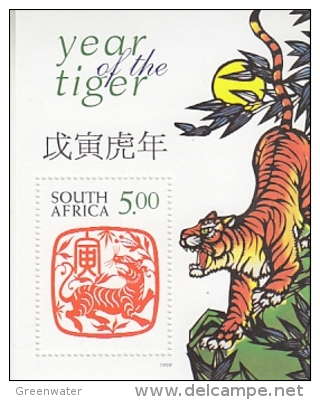 South Africa 1998 Year Of The Tiger M/s ** Mnh (26233B) - Blokken & Velletjes