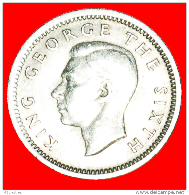 + WEAPON: NEW ZEALAND ★ 3 PENCE 1948! LOW START ★ NO RESERVE! George VI (1937-1952) - Nouvelle-Zélande